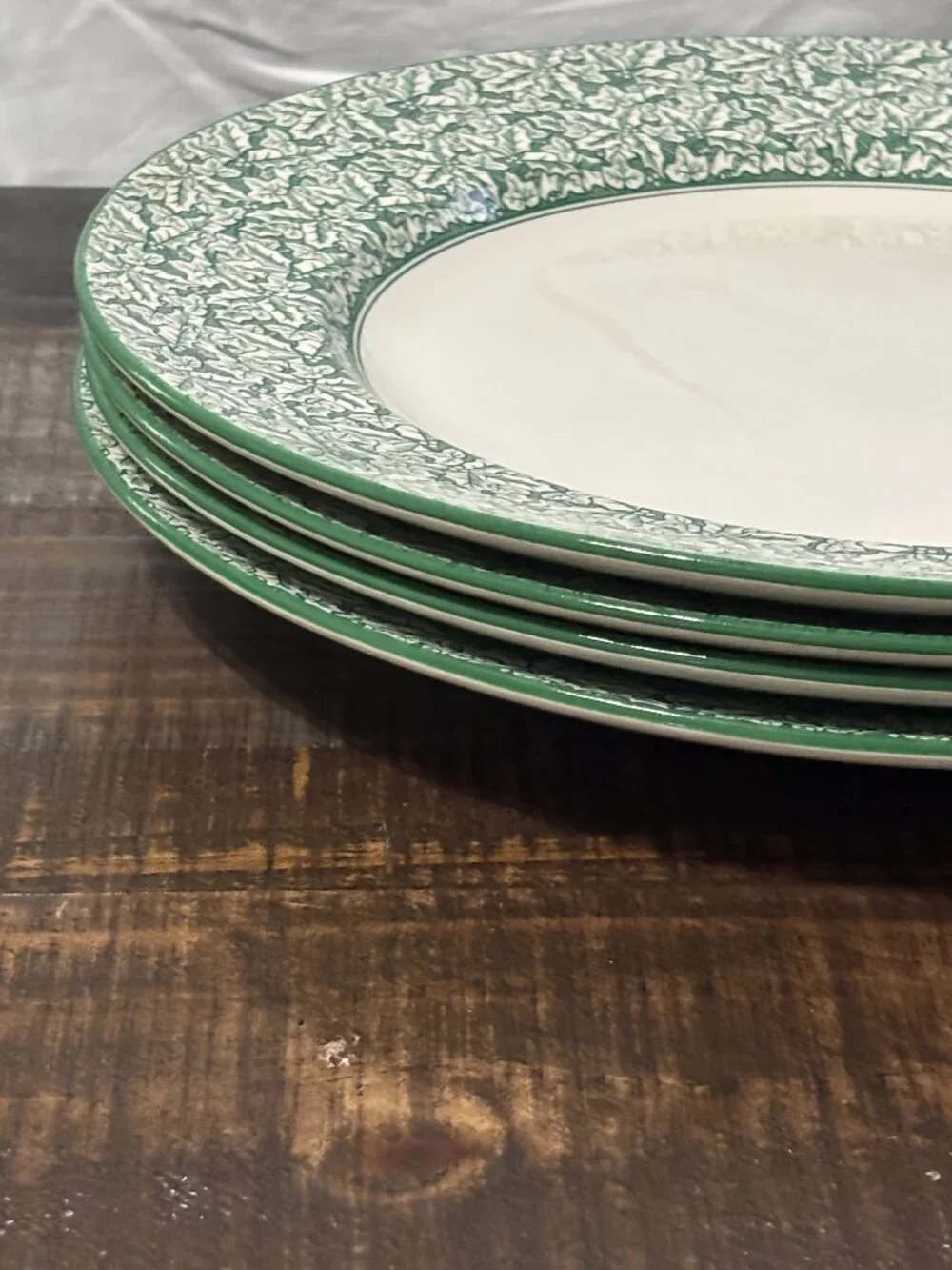 Spode Holly Tree Chargers - Pair 2 of 2